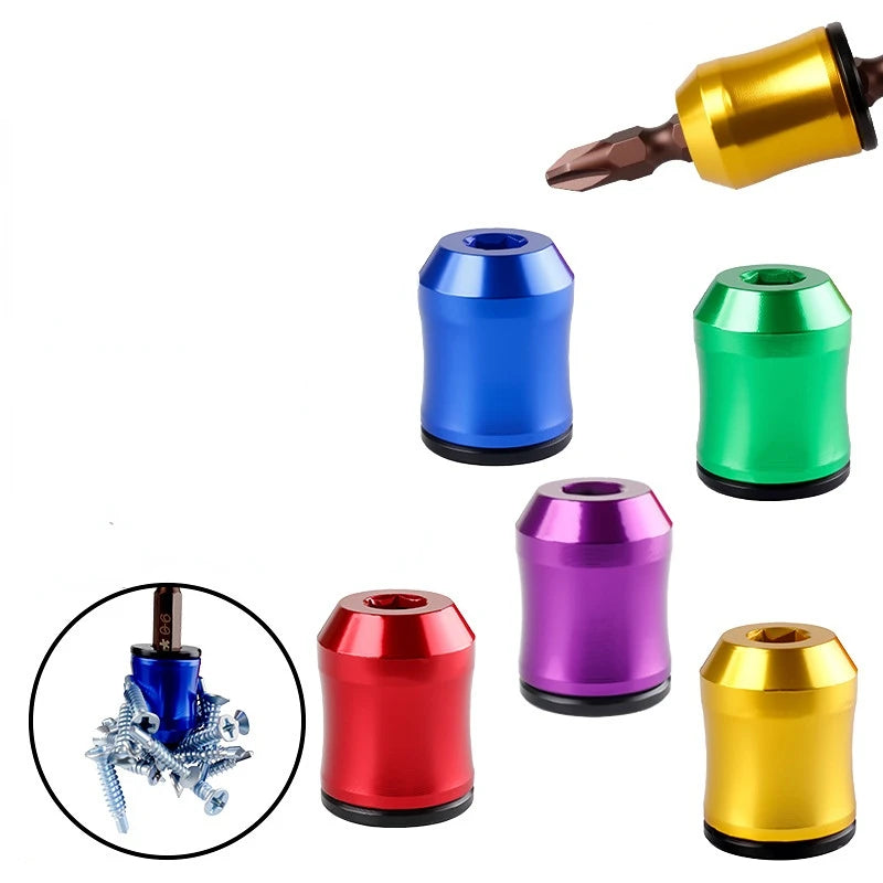 Magnetic Screw Rings Magnetized Ring Screwdriver Bit Aluminum Alloy 6.35mm Shank Screw Bit Magnetic Magnetizer Replacement Peaceful Pleasures Health and Wellness