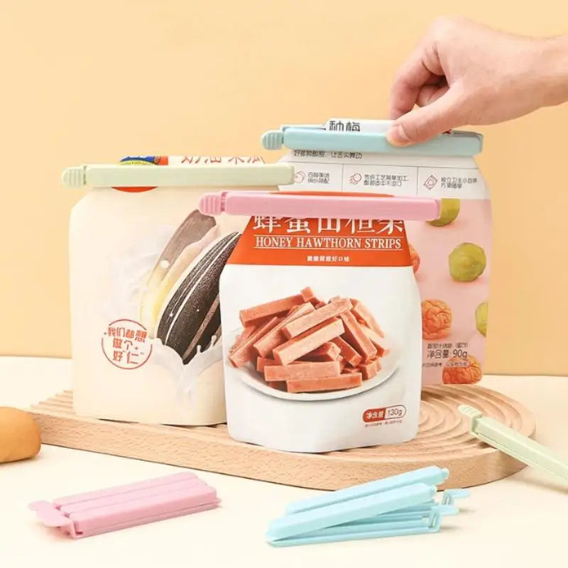 10-Pack Colorful Food Bag Sealing Clips | Kitchen Storage Food Bag Clips Peaceful Pleasures Health and Wellness