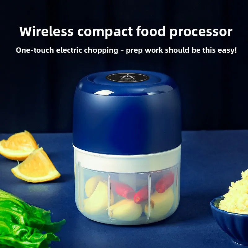 Hot Sale Mini Electric Garlic Chopper 100ml Portable Cordless USB Charging Kitchen Grinder Tool for Onion Vegetable Meat Grinder Peaceful Pleasures Health and Wellness