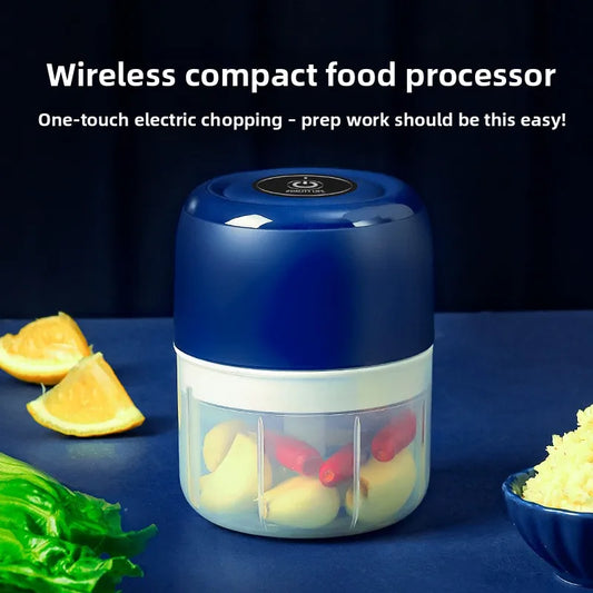 Hot Sale Mini Electric Garlic Chopper 100ml Portable Cordless USB Charging Kitchen Grinder Tool for Onion Vegetable Meat Grinder Peaceful Pleasures Health and Wellness