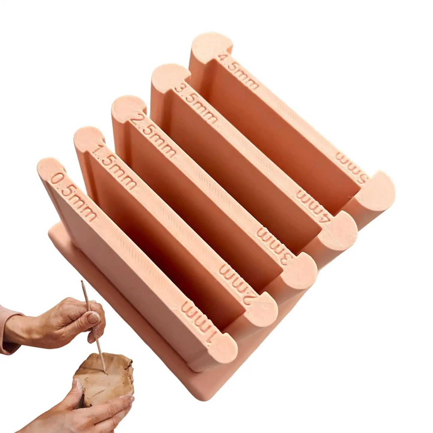 Clay Rolling Tool Kit with Thickness Guide | Jewelry & Pottery