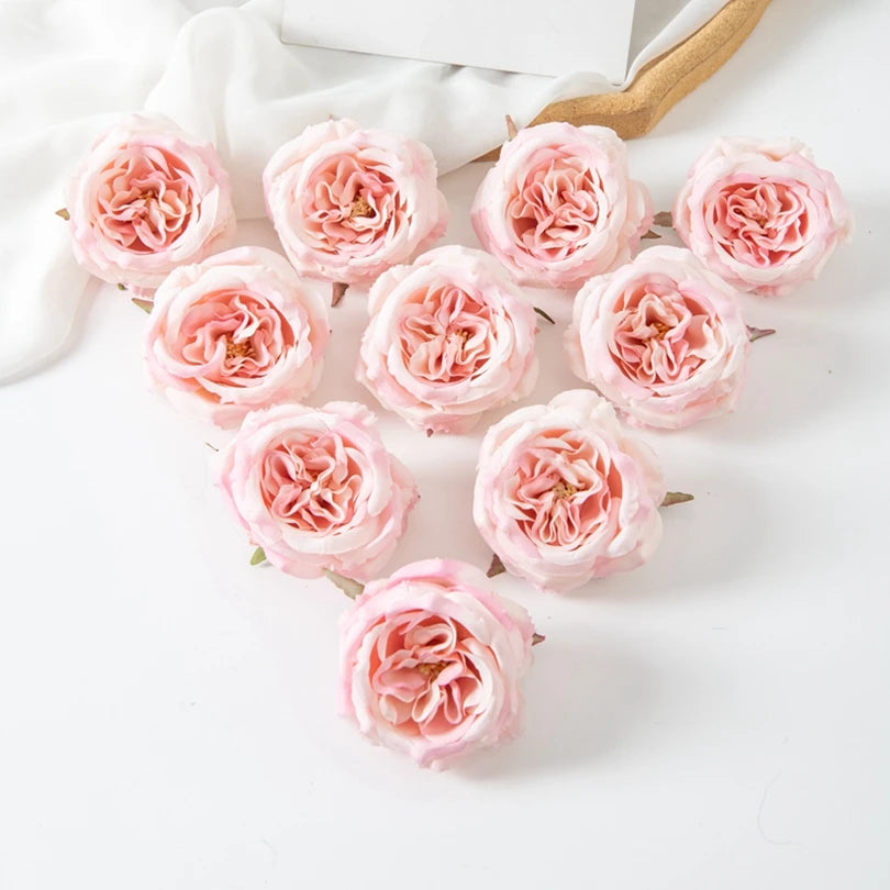 Artificial Silk Peony Flower Heads 5/15Pcs – Wedding & Home Decor