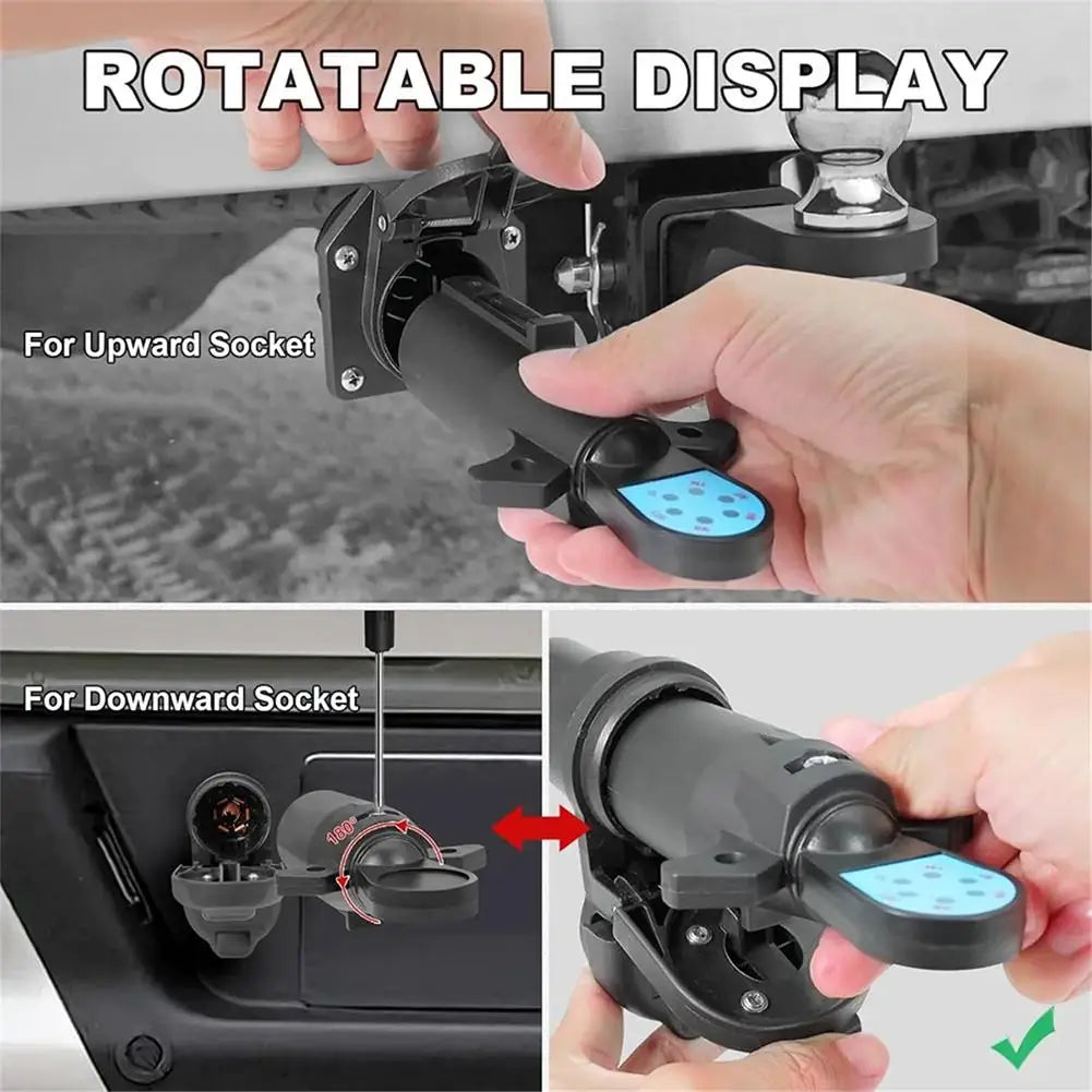 7-Pin Trailer Plug Tester | 7-Way RV Circuit Wiring Tester