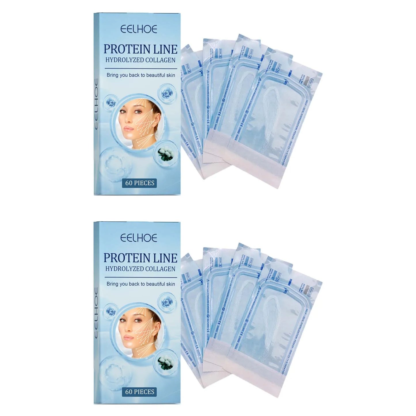 60Pcs Collagen Protein Thread Serum – Firming & Anti-Aging Peaceful Pleasures Health and Wellness 120Pcs