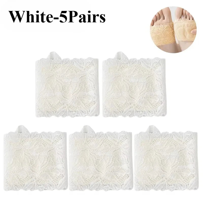 Women's Non-Slip Invisible Half Sole Socks for High Heels