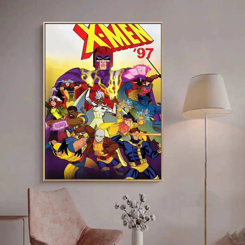 1PC M-Marvel X-X-Men Anime Movie Vintage Posters Sticky Whitepaper Prints Posters Artwork Posters Wall Stickers Peaceful Pleasures Health and Wellness 9 40x50cm