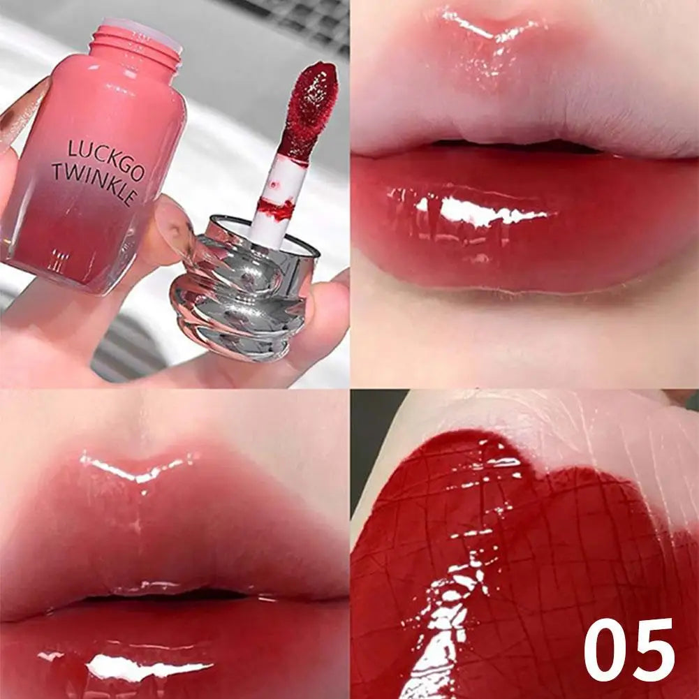 Cherry Red Mirror Lip Gloss – Waterproof High-Gloss Lip Tint