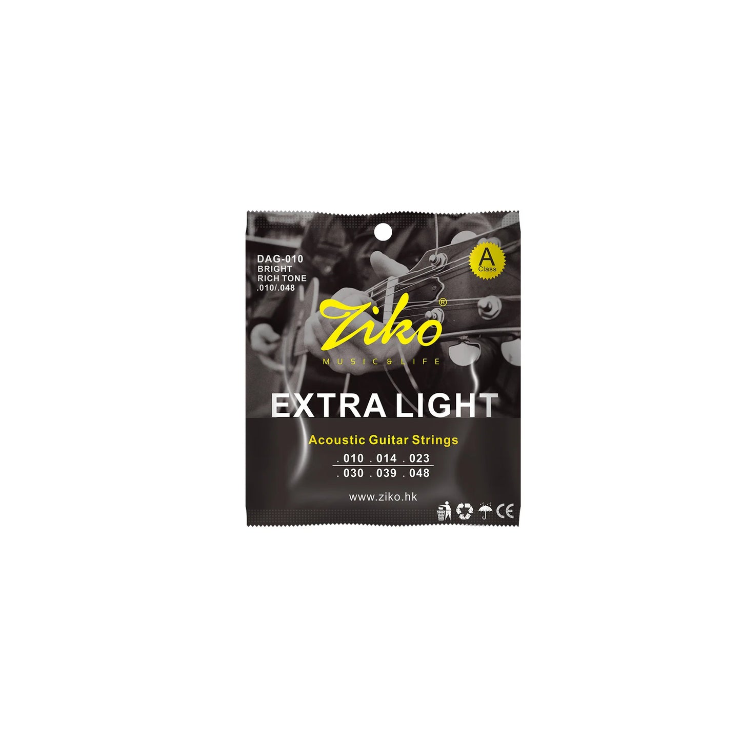 Ziko Leo Guitar Strings DAG Series 010-011 Popular Beginners Acoustic
