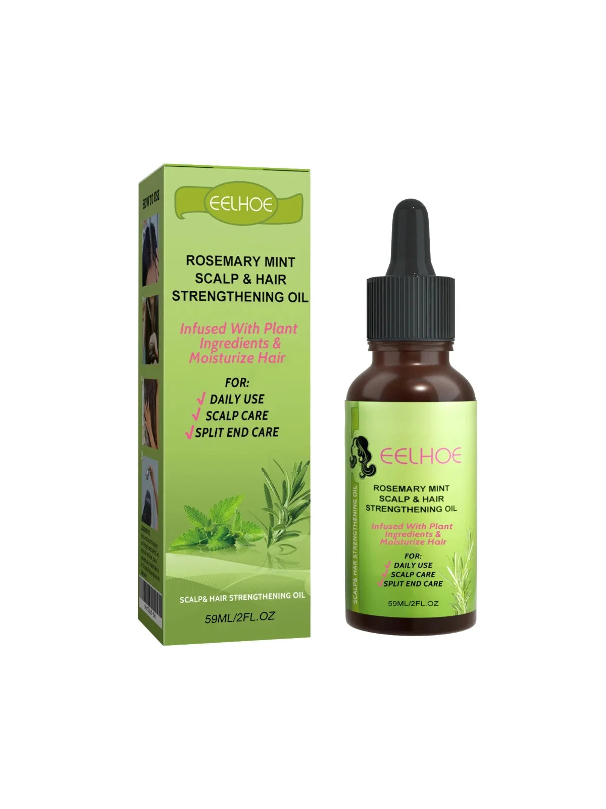Scalp & Hair Strengthening Oil Effectively Repairing Damaged Scalp Reduce Dandruff Control Oil Moisturizing Hair Essential Oil Peaceful Pleasures Health and Wellness 1pcs