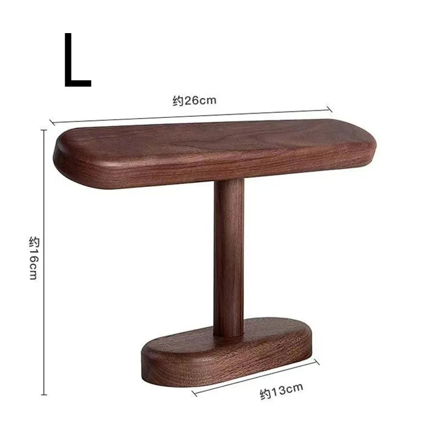 Walnut Watch Bracket Display Holder Jewelry Bracket Chain Anklets Hanger Stand Racks Organizer For Counter Shows Peaceful Pleasures Health and Wellness L