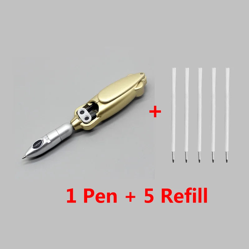 Funny Ballpoint Pen Dark Purple Ink Creative Squid Design Gel Pens