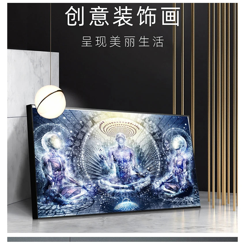 Life Modular Pictures Modern Home Decoration Wall Art Canvas Prints Painting Bedroom Poster Alex Grey Psychedelic Trippy Tree Peaceful Pleasures Health and Wellness