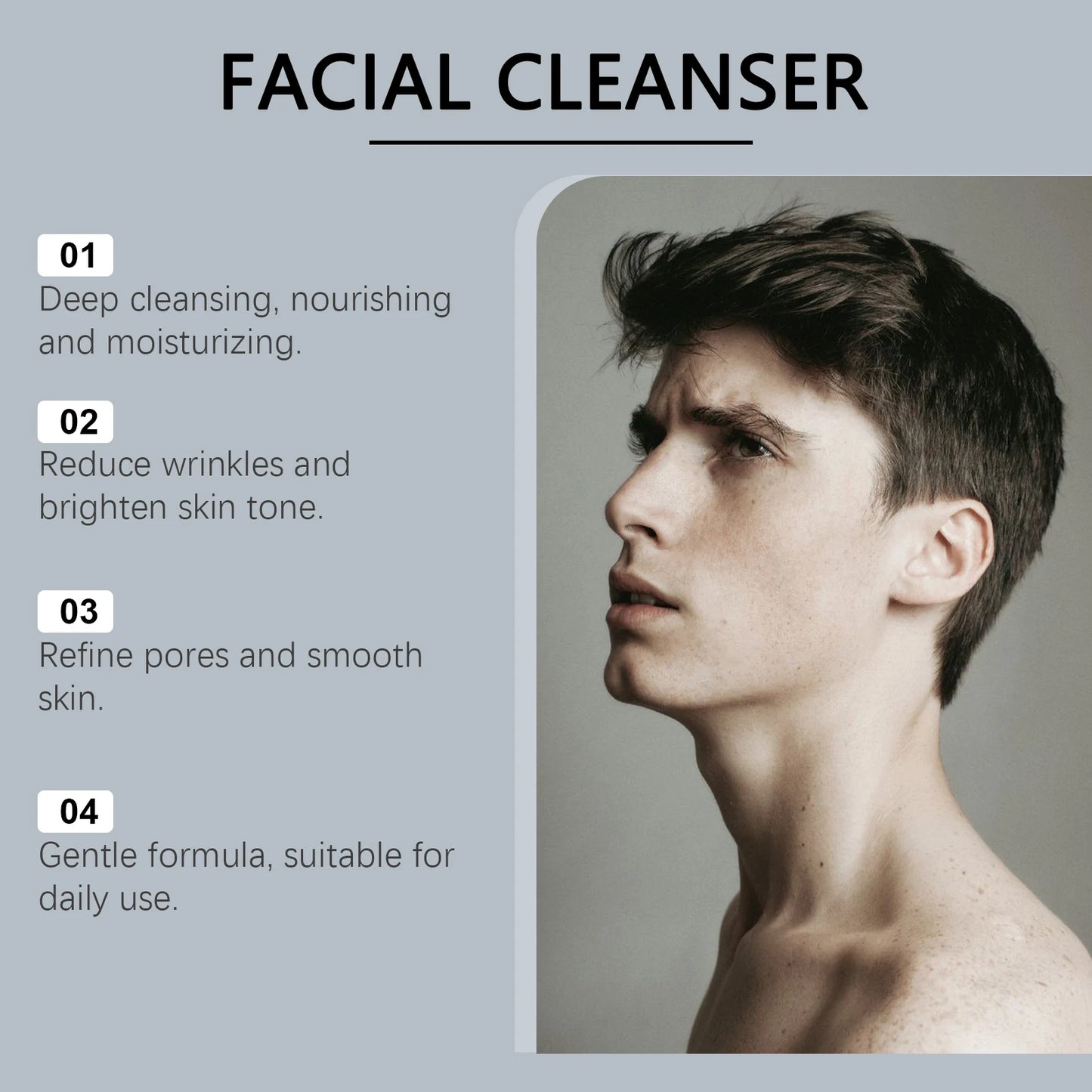 East Moon Men's Nourishing Face Cleanser – Oil Control 100ml