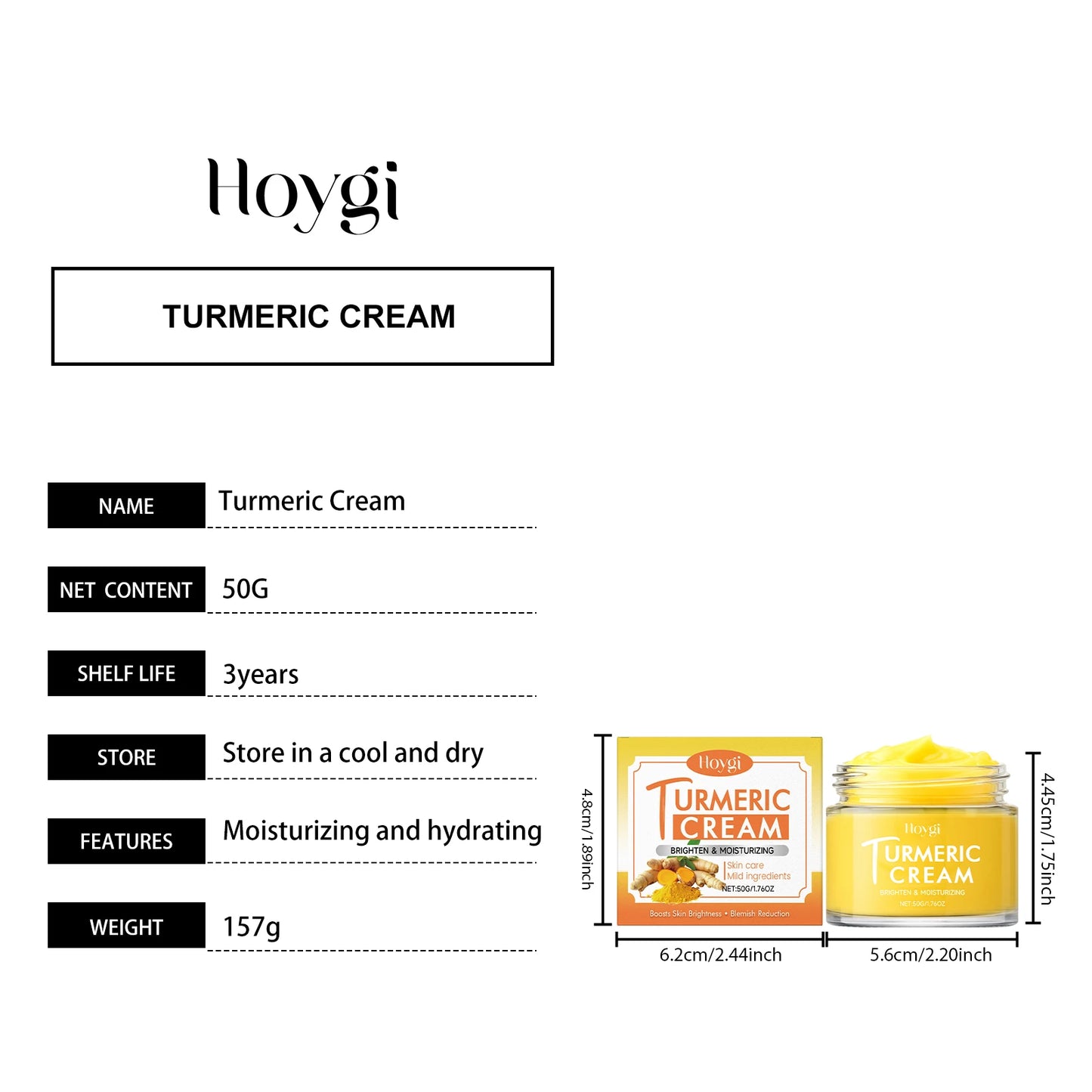 Turmeric Brightening Skincare Set – Cream & Cleanser