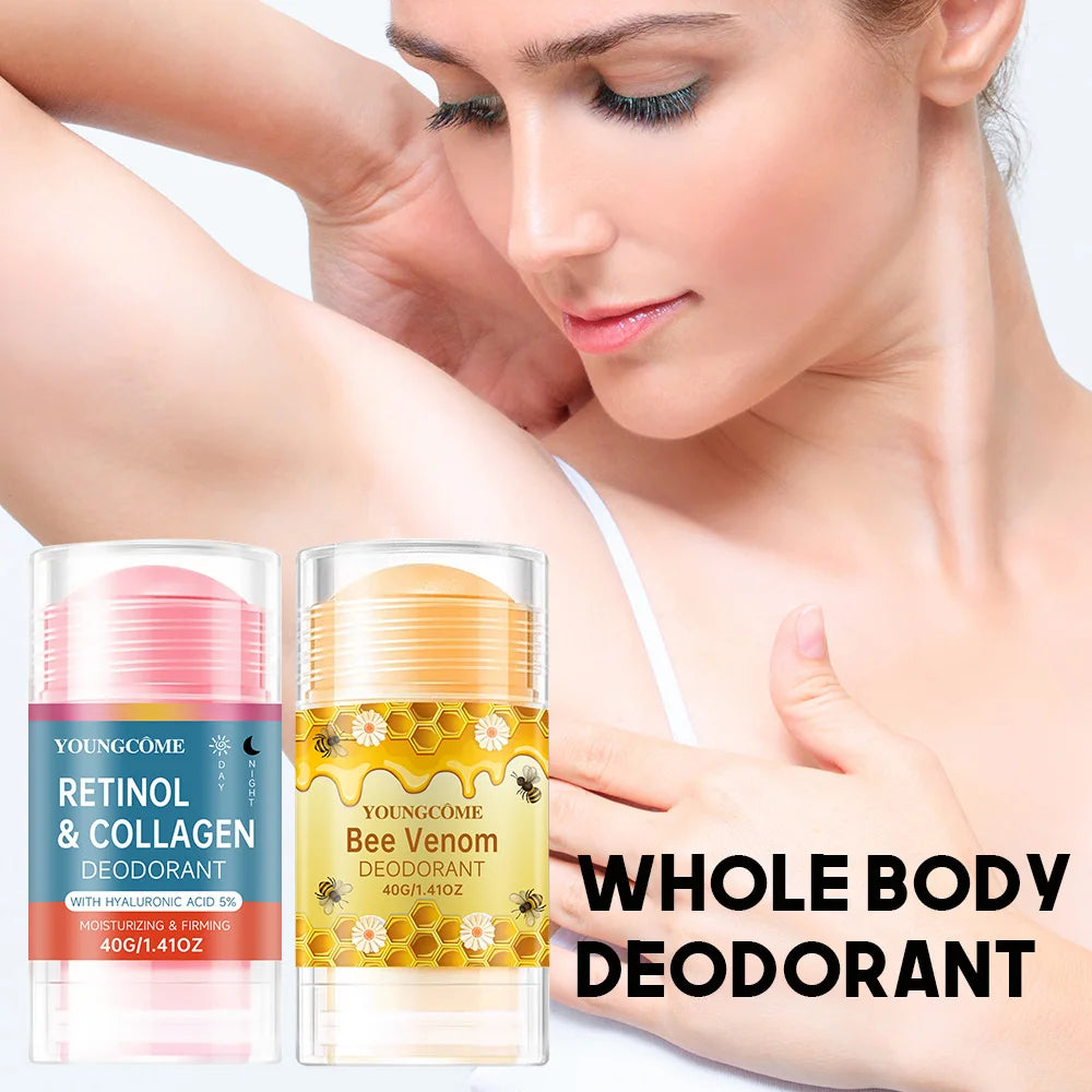 YOUNGCOME Retinol Collagen & Bee Venom Deodorant Stick Deodorant Stick Peaceful Pleasures Health and Wellness