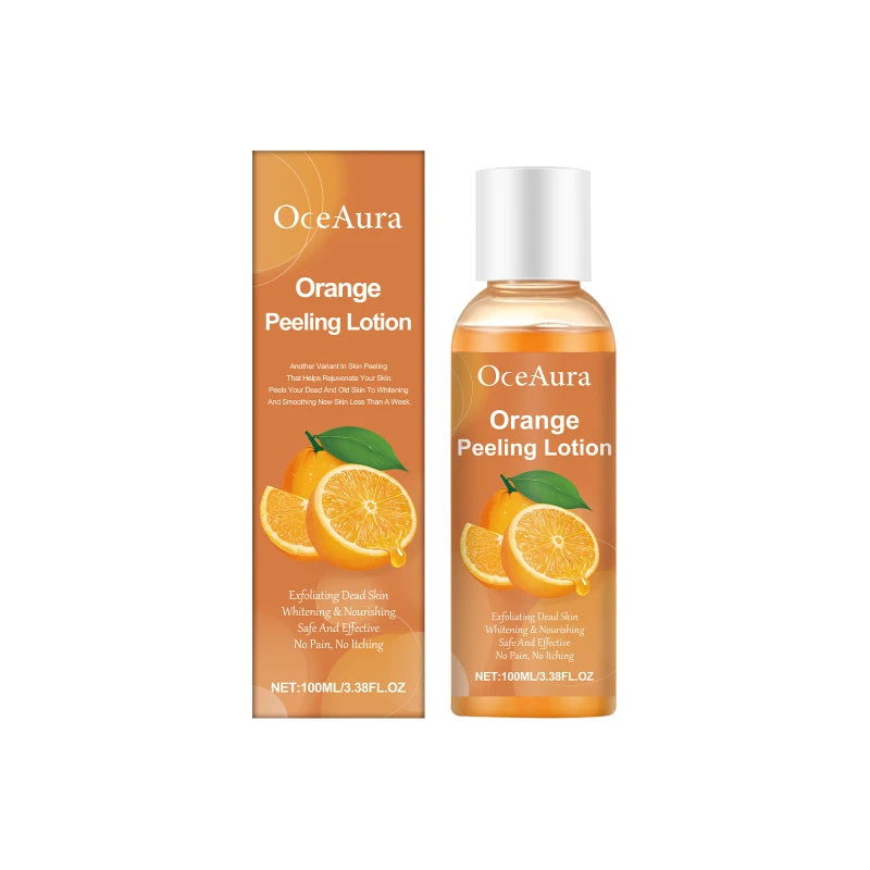 Orange Peel Essential Oil Deep Cleansing Exfoliating Gentle Formula To Soften Smooth Skin Natural Face & Body Scrub Massage Oil Peaceful Pleasures Health and Wellness Exfoliating Oil 100ml