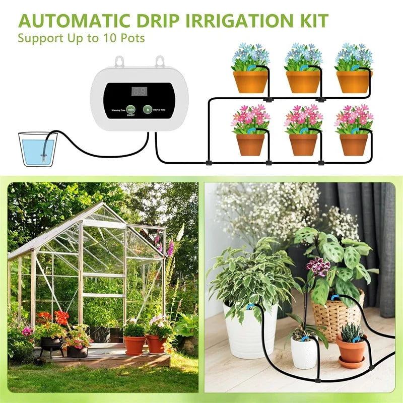 Solar Drip Irrigation Kit – Automatic Garden Watering System