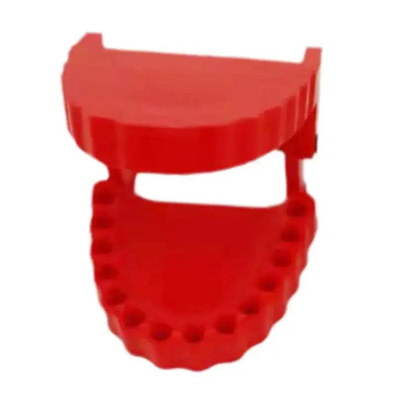 Funny Denture Drill Bit Holder for Screwdriver Teeth Model Screwdriver Bit Holder Fits 1/4 Inch Hex Bit Drive Bit Adapter Tools Peaceful Pleasures Health and Wellness red-no tool