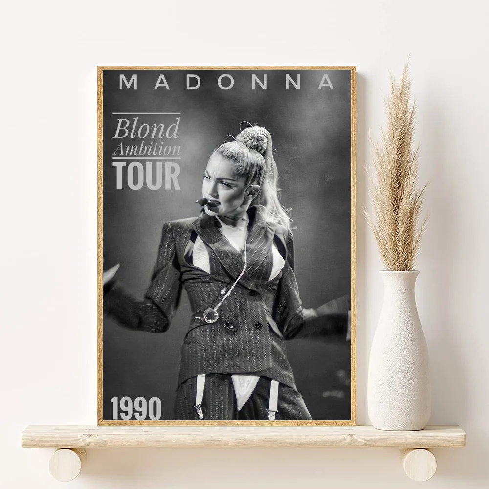 Madonna Bad Girl Retro Print Poster HD art sticky wall waterproof home living room bedroom bar aesthetic decoration Peaceful Pleasures Health and Wellness z19 40X50cmNoframe