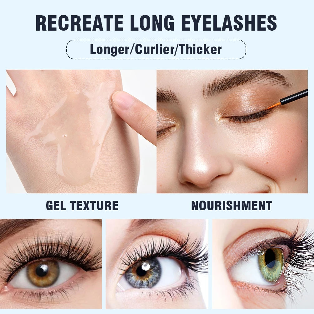 QIBEST Eyelash Growth Serum Moisturizing Liquid Eyelashes Enhancer Lengthening Makeup Fuller Longer Eye Lashes Serum Cosmetics Peaceful Pleasures Health and Wellness