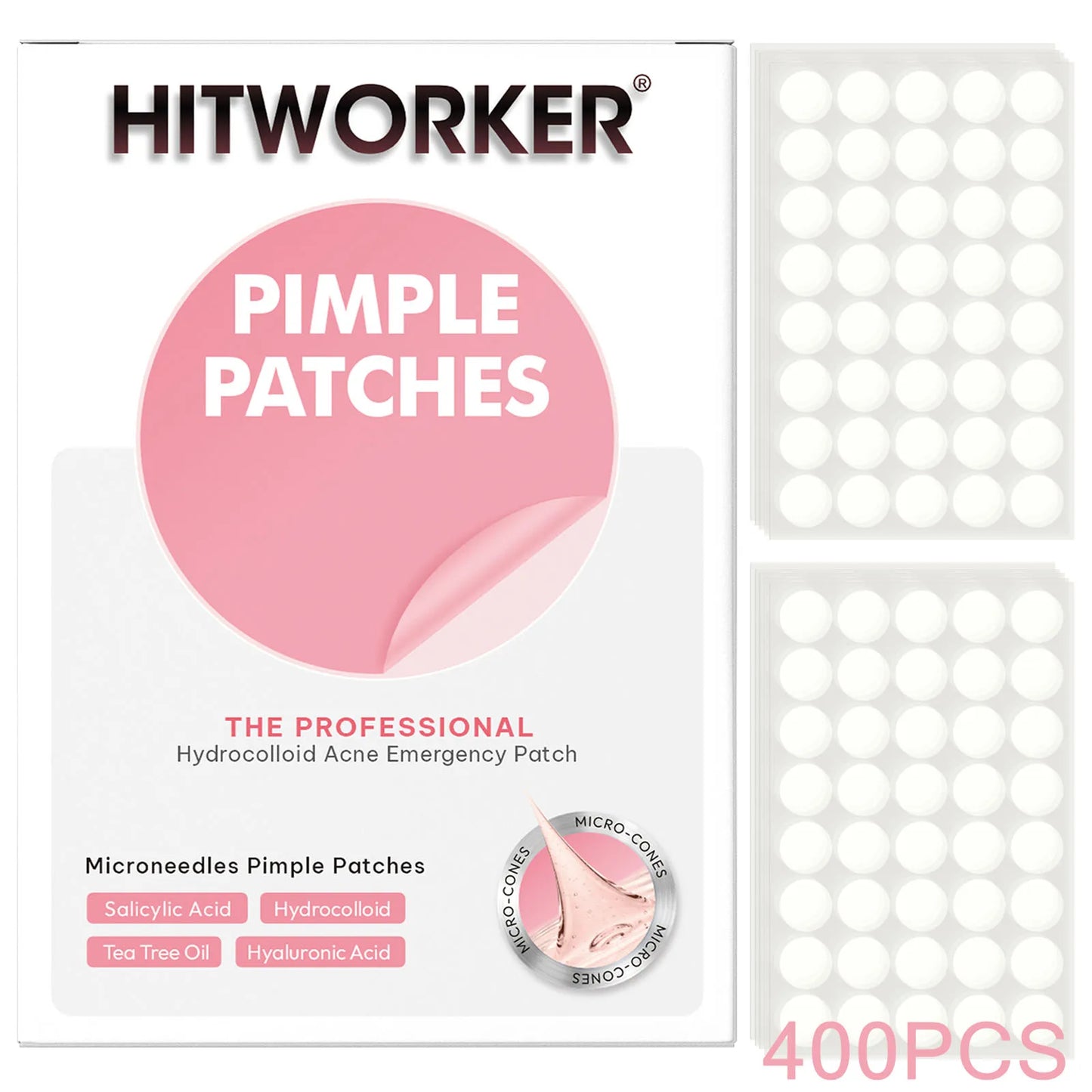 Invisible Waterproof Hydrocolloid Acne Patches – All Skin Types