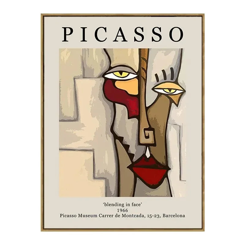 Vintage Van Gogh Monet Picasso Canvas Wall Art Print | Unframed