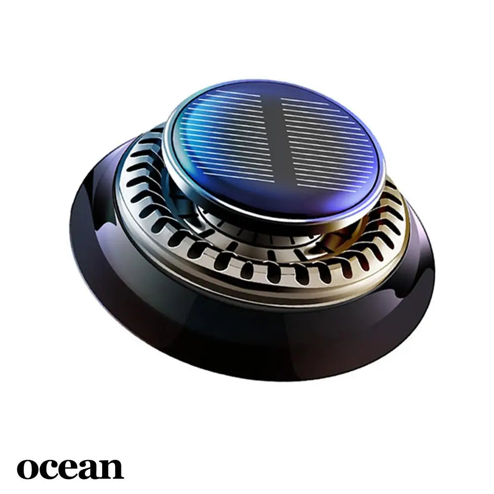 Solar Car Aromatherapy Essential Oil Levitation Automatic Rotation Fragrance Ornament Air Freshener Car Interior Decorations Peaceful Pleasures Health and Wellness ocean