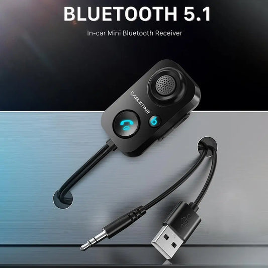Bluetooth 5.0 FM Transmitter & Car Wireless Receiver – AUX, Hands-Free, USB Car Electronics Peaceful Pleasures Health and Wellness france