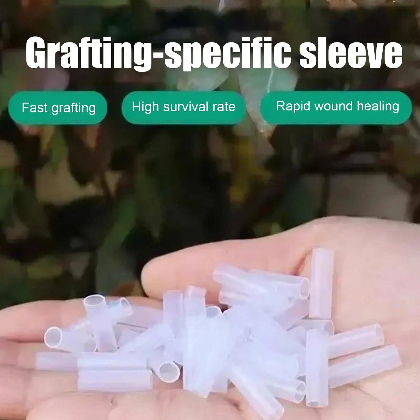 200pcs High Strength Grafting Sleeves For Fruit Trees, Moisture Retention Plant Wrap For Flowers Grapevines, Seedling Grafting Peaceful Pleasures Health and Wellness