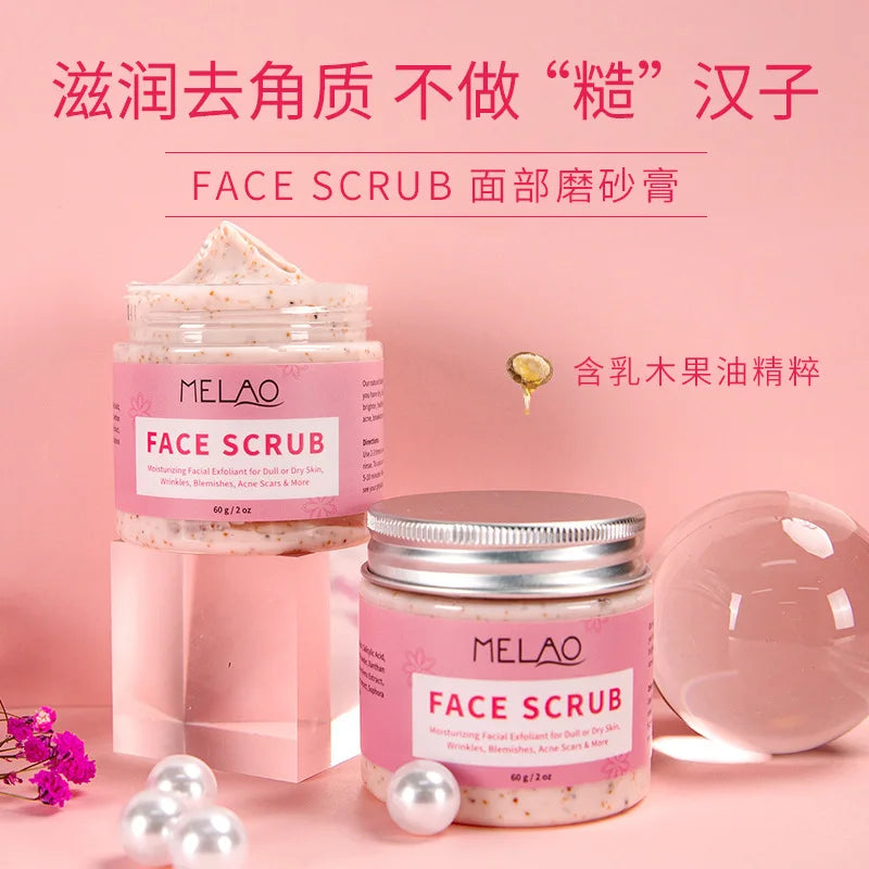 BIOAOUA Peach Face Scrub 140g – Exfoliate & Soften Skin