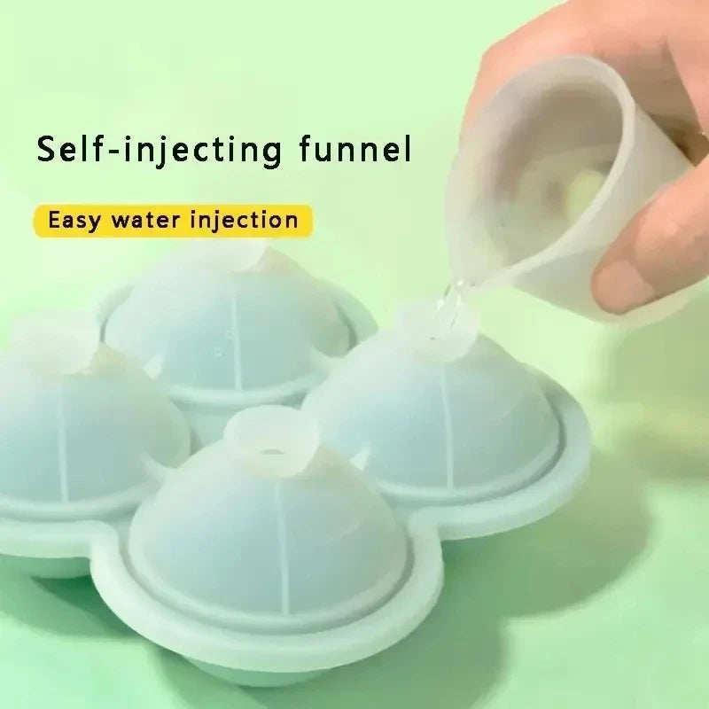 1pc Large Silicone Ice Cube Trays - Easy-Release No Leakage Perfect for Whiskey Cocktails Juice and Parties Peaceful Pleasures Health and Wellness