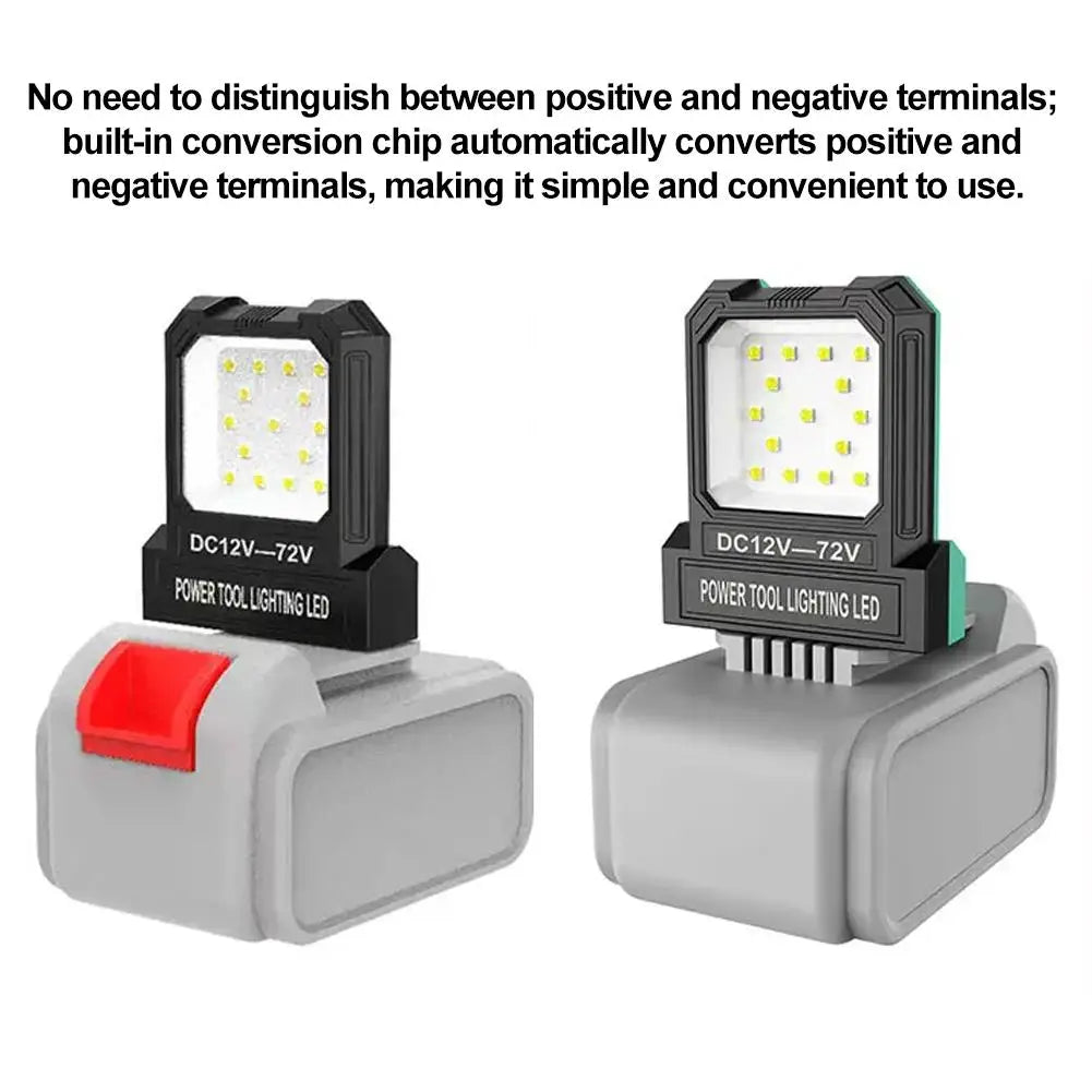 14W LED Work Light | 12-85V Battery-Powered Portable Lantern