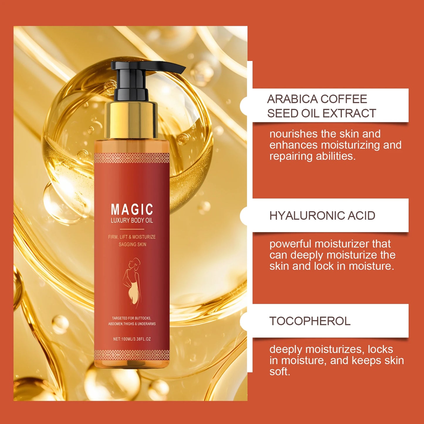 Body Firming Emollient Oil – Moisturizing Daily Skin Care