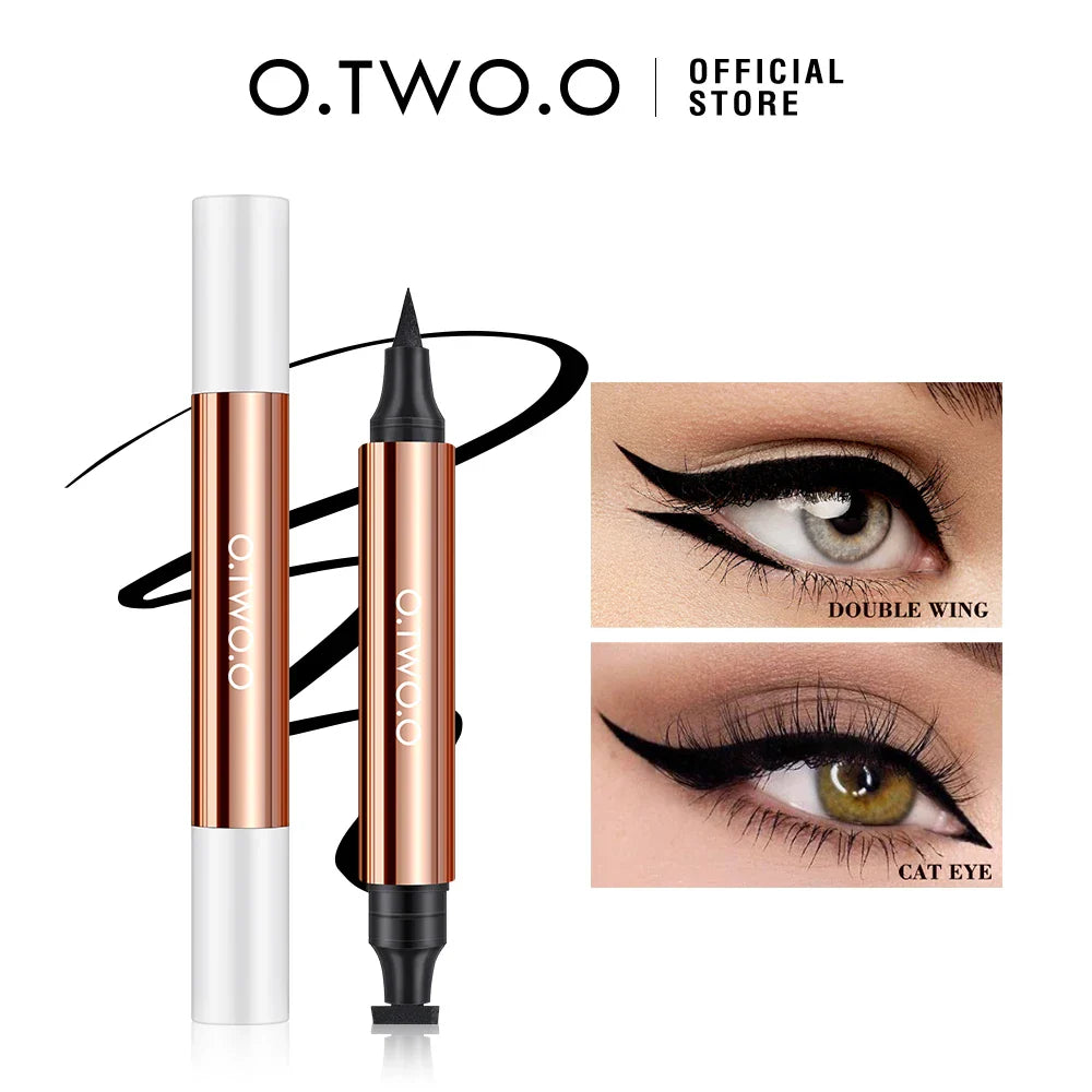 O.TWO.O Waterproof Eyeliner Stamp Kit – Double-Ended, 2pc Set