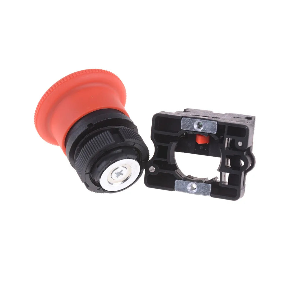 1pcs XB2-ES542 22mm NC Red Mushroom Emergency Stop Push Button Switch Peaceful Pleasures Health and Wellness