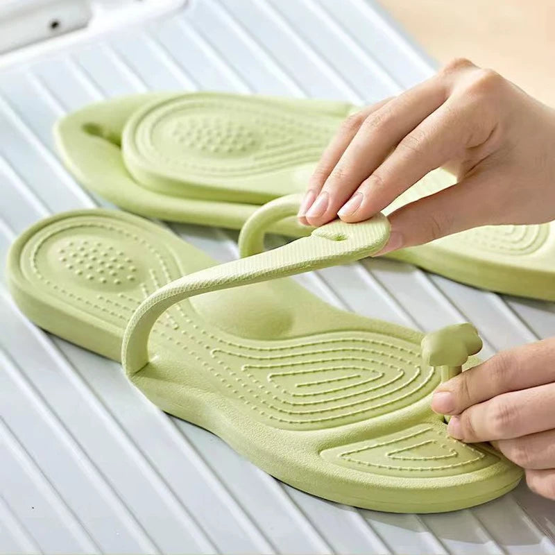 Women's Foldable Travel Flip Flops – Non-Slip Beach Sandals
