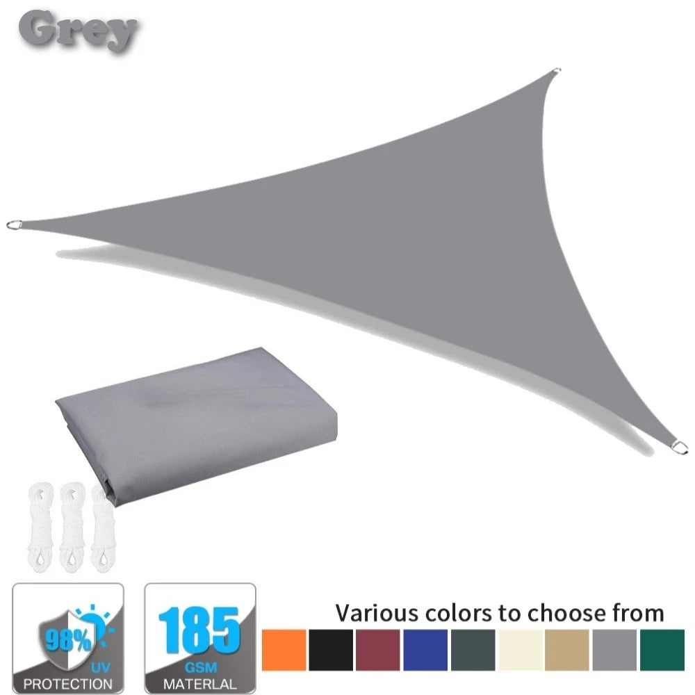 Triangle Sun Shade Sail 98% UV Block Waterproof Canopy Outdoor