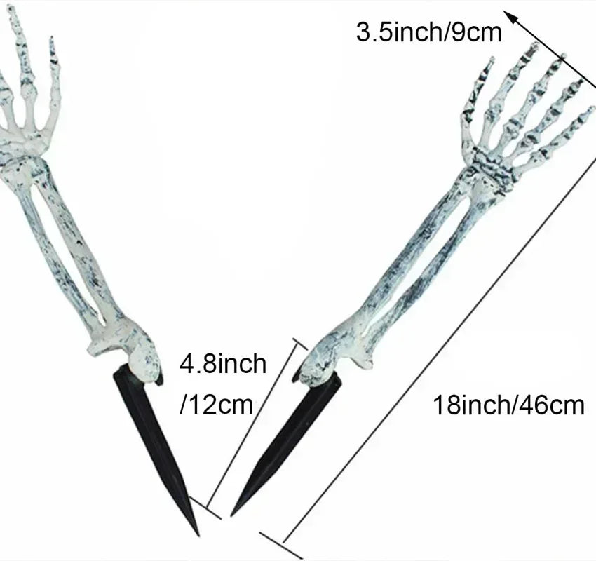 Halloween Skeleton Hand Yard Stakes – Realistic Zombie Prop 1–6 Pcs