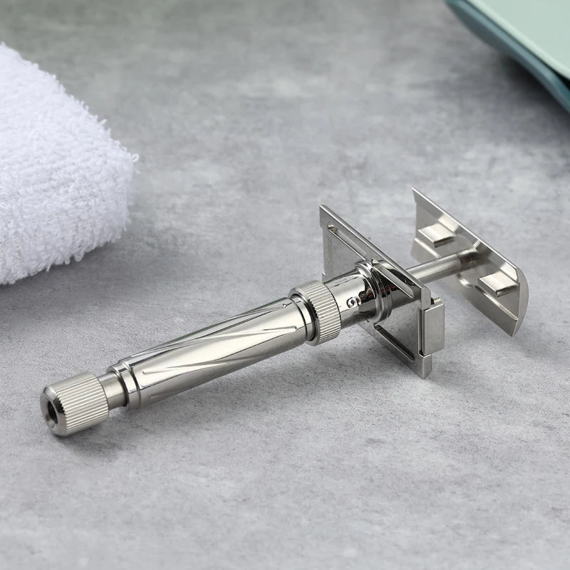 Yaqi Ultima Stainless Steel Adjustable Safety Razor for Men - Comfortable Shaving Experience Peaceful Pleasures Health and Wellness