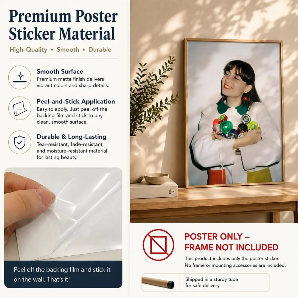 Singer F-Faye WebsterS Poster HD Self Adhesive Waterproof Wall Art Ideal for Home Office Dorm Bedroom Great Gift Peaceful Pleasures Health and Wellness