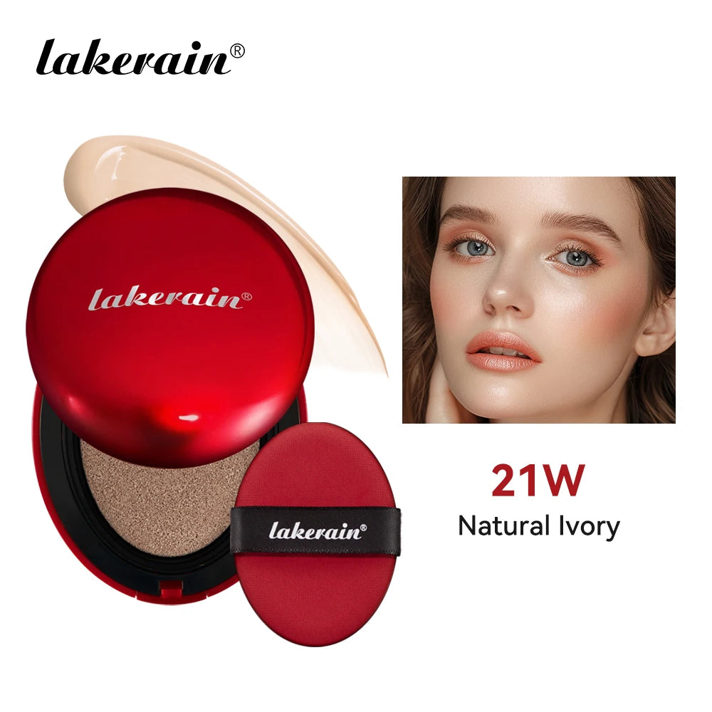 Sunscreen Cushion Foundation Fit Cushion Foundation Full Coverage Waterproof Long-lasting Concealer Long-lasting Makeup Peaceful Pleasures Health and Wellness 21W