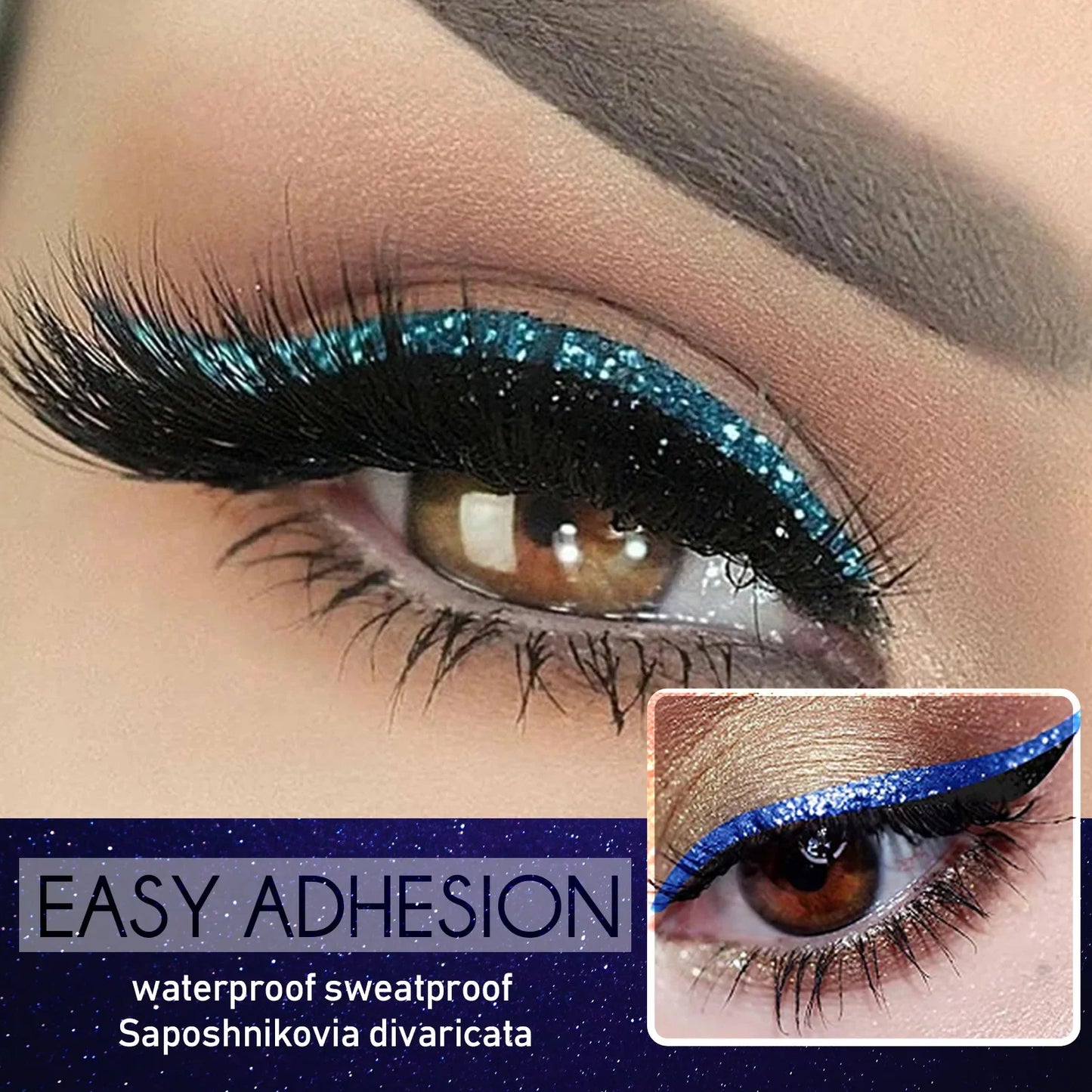 3D Faux Mink Self-Adhesive Lash Stickers – 7 Colors, Waterproof