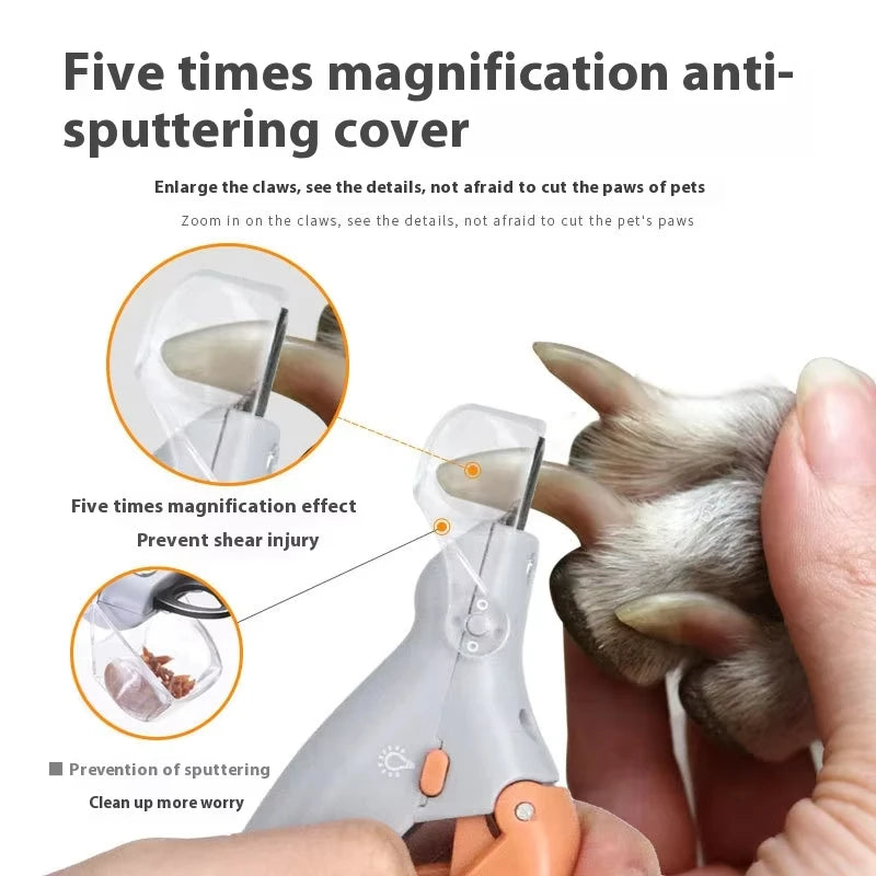 Professional Pet Nail Clipper Scissors with LED Light for Cats and Dogs Nail Cutter Tool Toe Claw Clippers Pet Supplies Peaceful Pleasures Health and Wellness