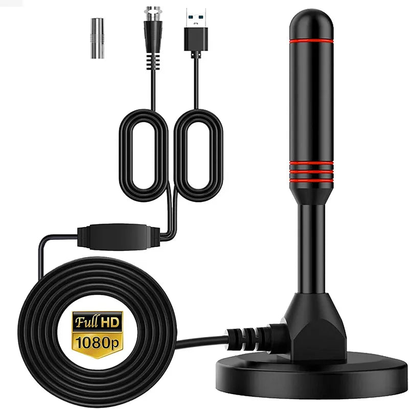 Indoor/Outdoor Digital TV Antenna with Amplifier – DVB-T2 DTMB