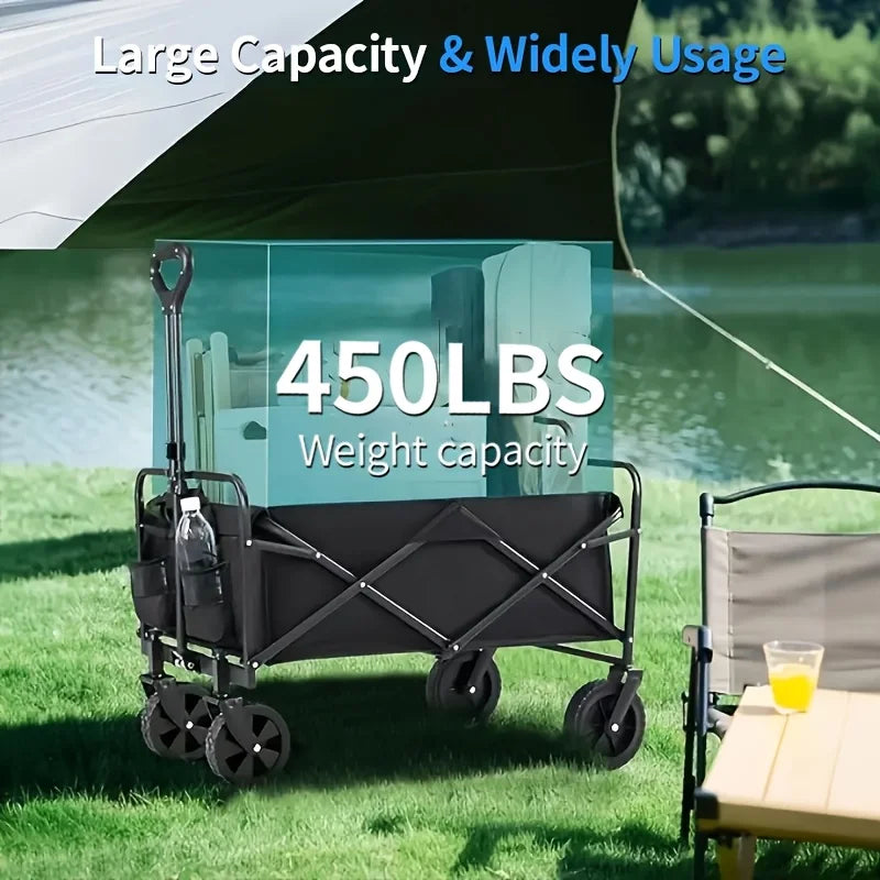Foldable Foldable Handcart Foldable Car, Detachable Outdoor Portable Foldable Camping Vehicle 1 Heavy duty Practical Garden Hand Peaceful Pleasures Health and Wellness
