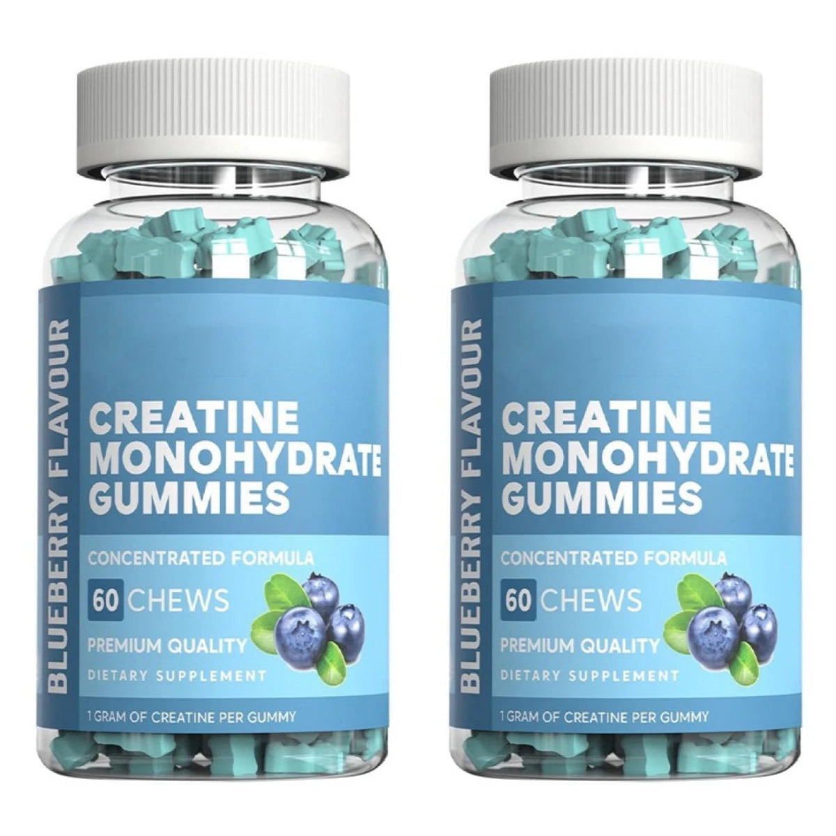 Creatine Monohydrate Gummies 1g | Blueberry | 60 Chews