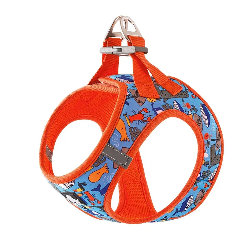 Truelove Pet Harness Soft Air Mesh Adjustable Reflective Pet Vest Small and Medium Breeds No Pull Adjustable Dog Harness TLH3016 Peaceful Pleasures Health and Wellness Firecracker M-chest-44-48cm China Mainland