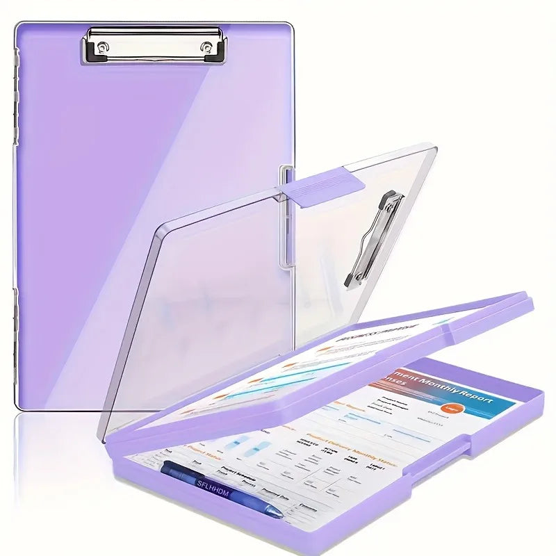 8.5x11 Heavy Duty Clipboard Organizer | 2 Storage Boxes