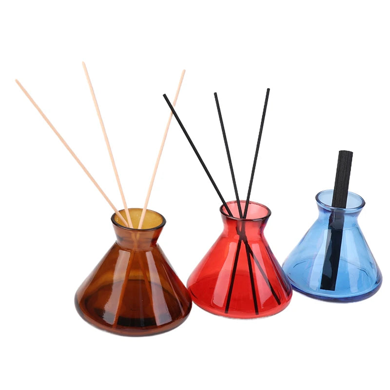 1PC 220ml Containers Diffuser Bottle Aromatherapy Diffuser Bottle Modern Simple Diffuser Glass Bottle Essential Oil Organizers Peaceful Pleasures Health and Wellness