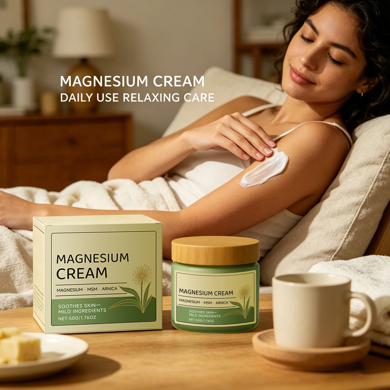 Natural Soothing Body Lotion Moisturizing Body Massage Relieving Muscle Soreness & Joint Tension Fast-Absorbing Body Care Cream Peaceful Pleasures Health and Wellness